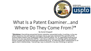 Patent Examiners and the USPTO