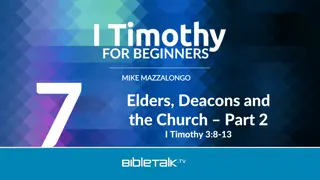 Role of Deacons in the Early Church