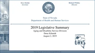 Legislative Summary 2019: Nevada Health and Human Services Updates
