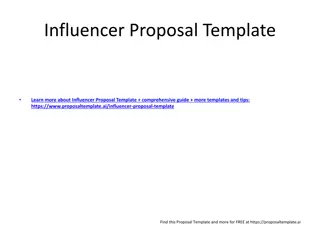Influencer Proposal Template: Partnering for Success in Sustainable Fashion