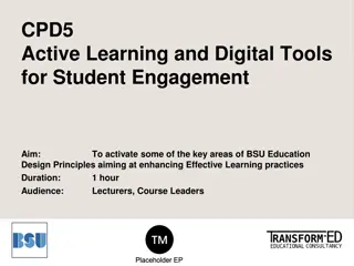 Enhancing Effective Learning through Active Learning and Digital Tools