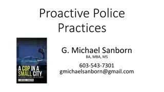 Enhancing Proactive Police Practices for Ethical Law Enforcement