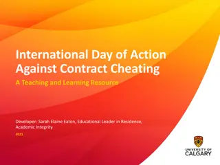 Contract Cheating in Academic Settings