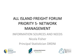 All Island Freight Forum: Network Management Information and Priorities