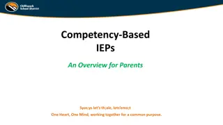 Competency-Based IEPs for Parents: A Comprehensive Overview