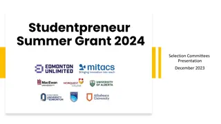 Studentpreneur Summer Grant 2024: Opportunities for Students at Leading Edmonton Universities