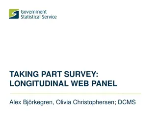 Taking Part Survey: Longitudinal Web Panel Insights