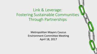 Fostering Sustainable Communities Through Partnerships