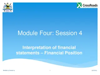 Financial Position and Interpretation of Balance Sheet Figures