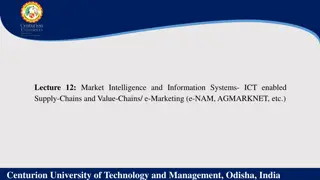 Market Intelligence and Information Systems in Agriculture