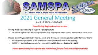 Virtual Meeting Process and Team Voting Registration Instructions