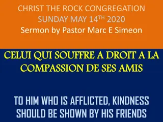 Sermon on Compassion and Suffering by Pastor Marc E. Simeon