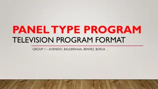 Panel Type Television Programs