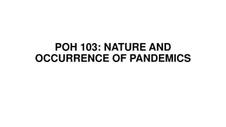 Nature and Occurrence of Pandemics