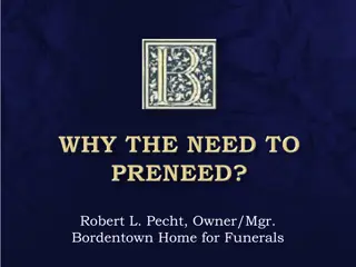 Preplanning and Prepaying Funeral Arrangements