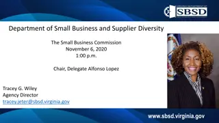 Virginia Small Business Supplier Diversity Programs Overview