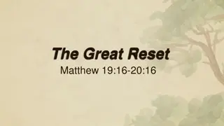 The Great Reset: Letting Go of Material Riches for Spiritual Wealth