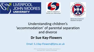 Understanding Young Adults' Experiences of Parental Separation and Divorce