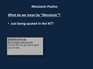 Messianic Psalms and Their Significance in the New Testament
