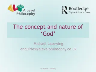 The Concept and Nature of God