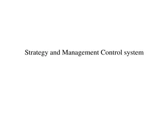 Strategic Management Control Systems and Business Strategies