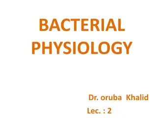 Bacterial Physiology and Metabolism