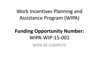 Work Incentives Planning and Assistance Program Funding Opportunity