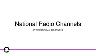 National Radio Channels PPM Measurement January 2018 Overview