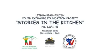 Youth Exchange Foundation Project Stories in the Kitchen