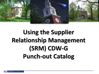 Efficient Guide to Utilizing CDW-G Punch-out Catalog via SRM System