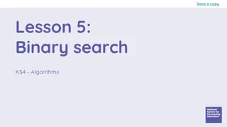 Binary Search Algorithms for KS4 Students