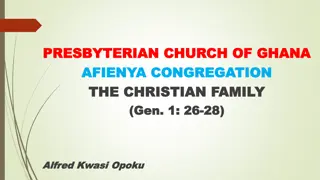Christian Family Ideal Situations and Reflections on God's Image