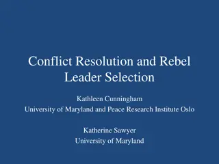 Rebel Leader Selection and Conflict Resolution Study