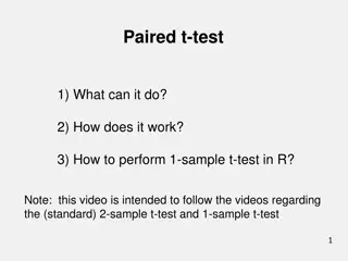 Paired t-test: Application and Procedure