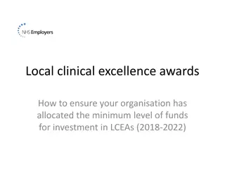 Ensuring Minimum Funds Allocation for Local Clinical Excellence Awards
