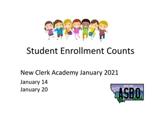 Student Enrollment Counts and Budgeting in Academies