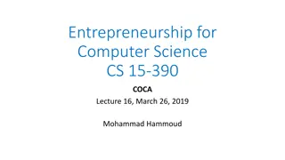 COCA in Entrepreneurship for Computer Science