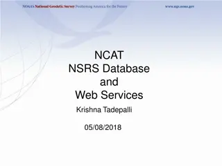 NCAT NSRS Database and Web Services - Innovative Geospatial Solutions