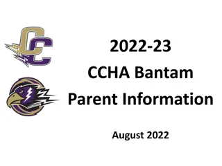 CCHA Bantam Program Overview and Updates 2022-23