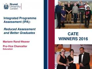 Achieving Better Graduates Through Integrated Programme Assessment (IPA) at Brunel University London