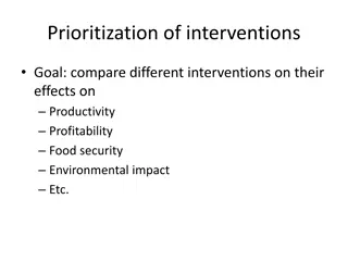 Innovative Prioritization Methods for Intervention Comparison