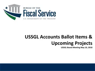 USSGL Accounts Ballot Items and Upcoming Projects Overview