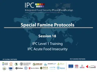 Famine Protocols and Classification Criteria in Crisis Situations