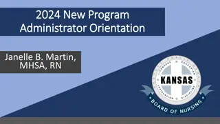 Kansas State Board of Nursing: Administrator Orientation and Committee Meetings