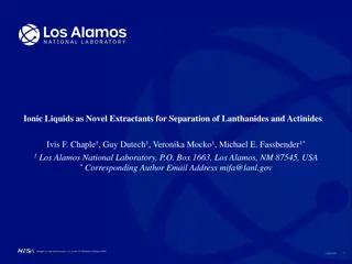 Ionic Liquids for Lanthanides and Actinides Separation Study