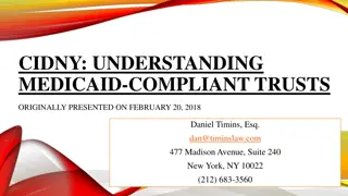 Medicaid-Compliant Trusts and Social Security Disability Programs