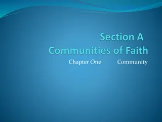 Importance of Community and Communication