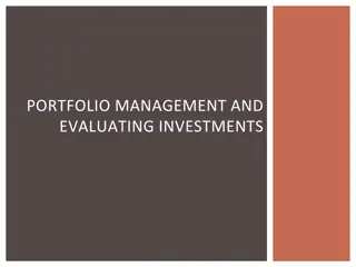 Portfolio Management and Evaluating Investments