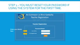 Password Reset Steps for System Access