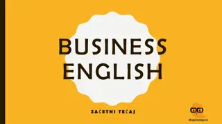 Business English Etiquette and Greetings for Effective Communication